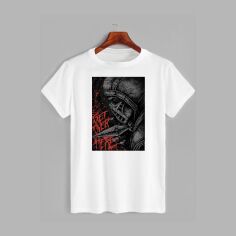 Акція на Футболка бавовняна довга чоловіча Likey Mortal Kombat Get over here M150-1620 XL Біла від Rozetka