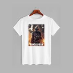 Акція на Футболка бавовняна довга чоловіча Likey The Mandalorian M150-2567 XXL Біла від Rozetka