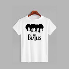 Акція на Футболка бавовняна довга чоловіча Likey The legendary Beatles M150-0429 M Біла від Rozetka