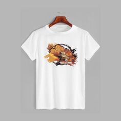 Акція на Футболка бавовняна довга чоловіча Likey WOT M150-1641 XXL Біла від Rozetka