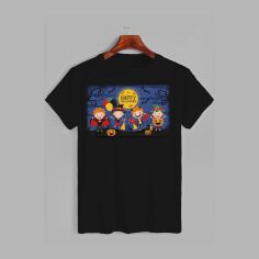 Акція на Футболка бавовняна довга чоловіча Likey Halloween M150-2311 L Чорна від Rozetka