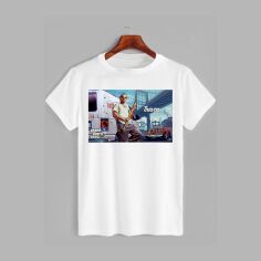 Акція на Футболка бавовняна довга чоловіча Likey GTA 5 M150-2514 3XL Біла від Rozetka
