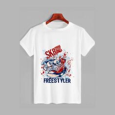 Акція на Футболка бавовняна довга чоловіча Likey Freestyler M150-1720 XXL Біла від Rozetka