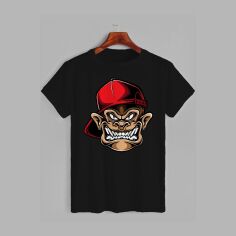Акція на Футболка бавовняна довга чоловіча Likey Hip-Hop ape M150-0743 L Чорна від Rozetka