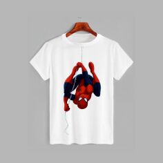 Акція на Футболка бавовняна довга чоловіча Likey Spider Man M150-0607 XXL Біла від Rozetka