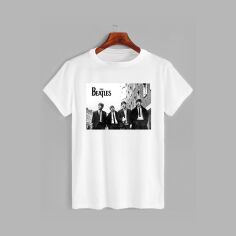 Акція на Футболка бавовняна довга чоловіча Likey The Beatles M150-0427 XXL Біла від Rozetka