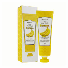 Акция на Крем для рук FarmStay I Am Real Fruit Banana Hand Cream з екстрактом банана, 100 мл от Eva