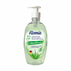 Акція на Зволожувальне рідке крем-мило Flomie Aloe Vera Creamy Liquid Soap, 500 мл від Eva