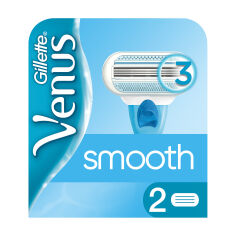 Акція на Змінні картриджі для гоління Gillette Venus Smooth жіночі, 2 шт від Eva