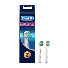 Акція на Насадки для електричної зубної щiтки Oral-B Floss Action, 2 шт від Eva