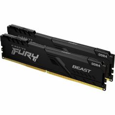 Акція на Память ПК Kingston DDR4 32GB KIT (16GBx2) 3733 FURY Beast Black (KF437C19BB1K2/32) від MOYO