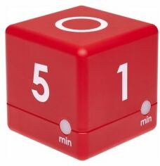 Акция на Таймер-куб цифровой Tfa "CUBE-TIMER", красный, 1–2–3–5 минут (38203905) от Stylus