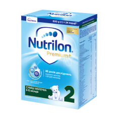 Акція на Молочна суха суміш Nutrilon Premium+ 2, 6-12 місяців, 600 г від Eva