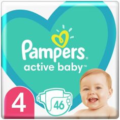 Акция на PAMPERS Детские одноразовые подгузники Active Baby Maxi (9-14 кг) 46шт от MOYO