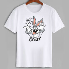 Акція на Футболка Love&Live Bugs Bunny is crazy LLP02355 XL Біла від Rozetka