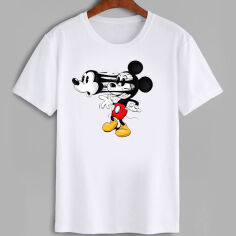 Акция на Футболка Love&Live Mickey is crazy LLP02359 S Біла от Rozetka