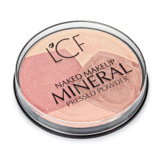 Акція на Мінеральна пудра для обличчя LCF Naked Makeup Mineral Pressed Powder тон 2, 10 г від Eva