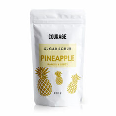 Акція на Цукровий скраб для тіла Courage Pineapple Hands & Body Sugar Scrub Ананас, 250 г від Eva