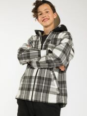 Акція на Підліткова демісезонна куртка для хлопчика Reporter Young 223-0881B-13-100-1 164 см Чорно-сіра від Rozetka
