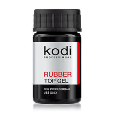 Акция на Каучукове верхнє покриття для гель лаку Kodi Professional Rubber Top Gel, 14 мл от Eva
