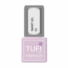 Акція на Універсальний рідкий гель для нігтів Tufi Profi Premium Smart Gel 02 Іній, 8 мл від Eva