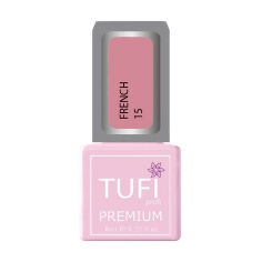 Акція на Гель-лак для нігтів Tufi Profi Premium French 15 Ніжність, 8 мл від Eva