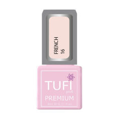 Акция на Гель-лак для нігтів Tufi Profi Premium French 16 Рожевий серпанок, 8 мл от Eva
