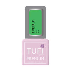 Акція на Гель-лак для нігтів Tufi Profi Premium Emerald 20 Райський зелений, 8 мл від Eva
