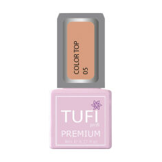 Акція на Кольоровий топ для нігтів Tufi Profi Premium Color Top 05 Ягідна глазур, 8 мл від Eva