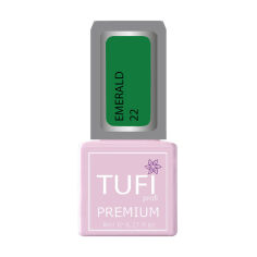 Акція на Гель-лак для нігтів Tufi Profi Premium Emerald 22 Норвезький ліс, 8 мл від Eva
