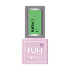 Акция на Гель-лак для нігтів Tufi Profi Premium Emerald 17 Травнева трава, 8 мл от Eva