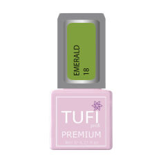 Акция на Гель-лак для нігтів Tufi Profi Premium Emerald 18 Васабі, 8 мл от Eva