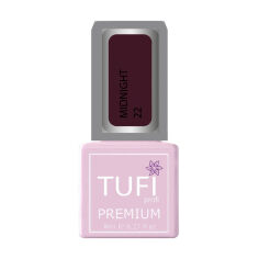 Акція на Гель-лак для нігтів Tufi Profi Premium Midnight 22 Фіолетове вино, 8 мл від Eva