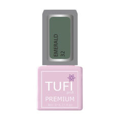 Акция на Гель-лак для нігтів Tufi Profi Premium Emerald 32 Аркадський зелений, 8 мл от Eva