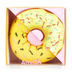 Акция на Шкарпетки жіночі AmiGa Пончик жовті, розмір 23-25 от Eva