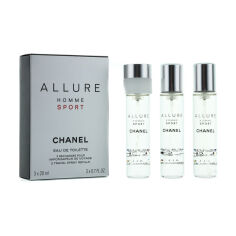 Акція на Chanel Allure Homme Sport Туалетна вода чоловіча, 3*20 мл (змінні блоки) від Eva