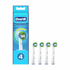 Акція на Змінні насадки до електричної зубної щітки Oral-B Pro Precision Clean, 4 шт (EB20RB) від Eva