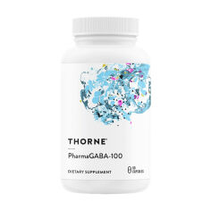 Акція на Дієтична добавка гамма-аміномасляна кислота в капсулах Thorne Research Pharma GABA 100 мг, 60 шт від Eva
