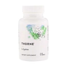 Акция на Дієтична добавка амінокислота в капсулах Thorne Research L-Lysine L-Лізин, 500 мг,  60 шт от Eva