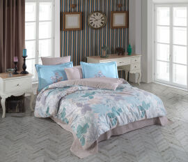 Акція на Комплект постільної білизни Hobby Exclusive Sateen Julliet 200х220 см М'ятний від Rozetka