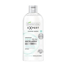 Акція на Міцелярна ізотонічна вода для зняття макіяжу Bielenda Clean Skin Expert Detox Smart Isotonic Micellar Water, 400 мл від Eva