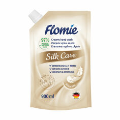 Акція на Рідке крем-мило Flomie Delicate Silk Care Creamy Hand Wash, 900 мл (запаска) від Eva