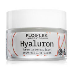 Акция на Нічний відновлювальний крем для обличчя Floslek Hyaluron Anti-Aging Regenerating Cream, 50 мл от Eva