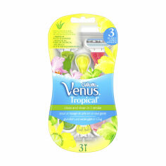 Акція на Одноразові станки для гоління Gillette Venus Tropical жіночий, 3 шт від Eva