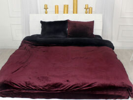 Акція на Постельное белье Winter Frost 28-0007+28-0002 Poinsettia Velvet велюр MirSon Двуспальный евро комплект King Size від Podushka