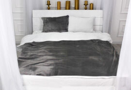 Акція на Постельное белье Winter Frost 28-0001+28-0005 Snowdrop Velvet велюр MirSon Двуспальный евро комплект King Size від Podushka