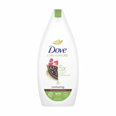 Акция на Гель для душу Dove Care By Nature Nurturing Shower Gel з какао маслом і гібіскусом, 400 мл от Eva