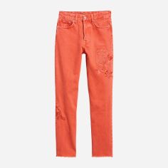 Акція на Джинси Slim Fit жіночі H&M 0615130_виш.колір W25 Помаранчеві від Rozetka