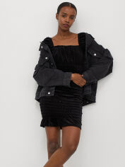 Акція на Сукня коротка літня жіноча H&M 0934246_чорн_01 S Чорна від Rozetka