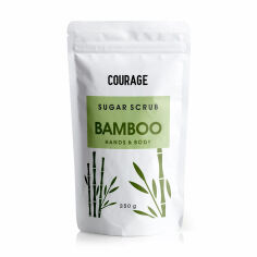 Акція на Цукровий скраб для тіла Courage Bamboo Hands & Body Sugar Scrub Бамбук, 250 г від Eva